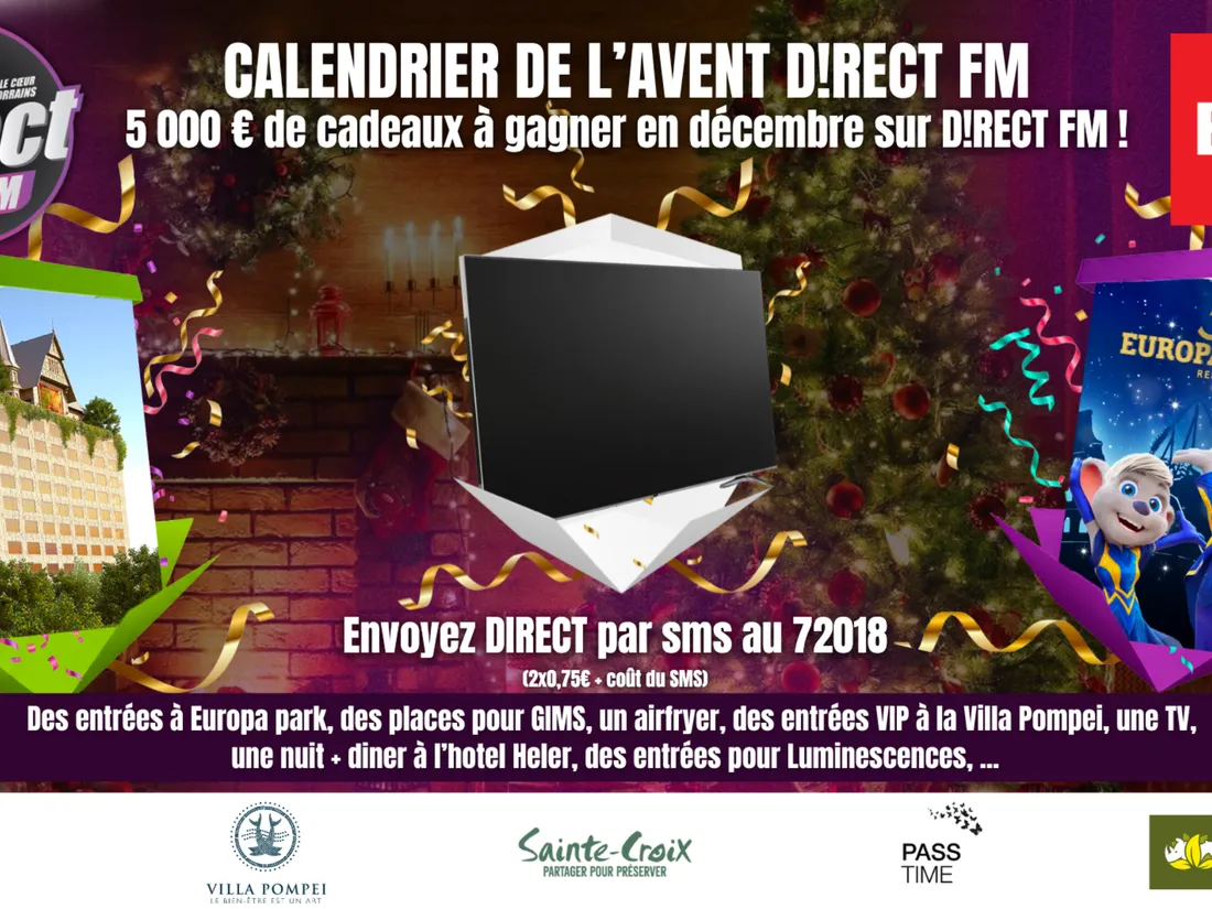LE CALENDRIER DE L'AVENT ARRIVE CHEZ DIRECT FM