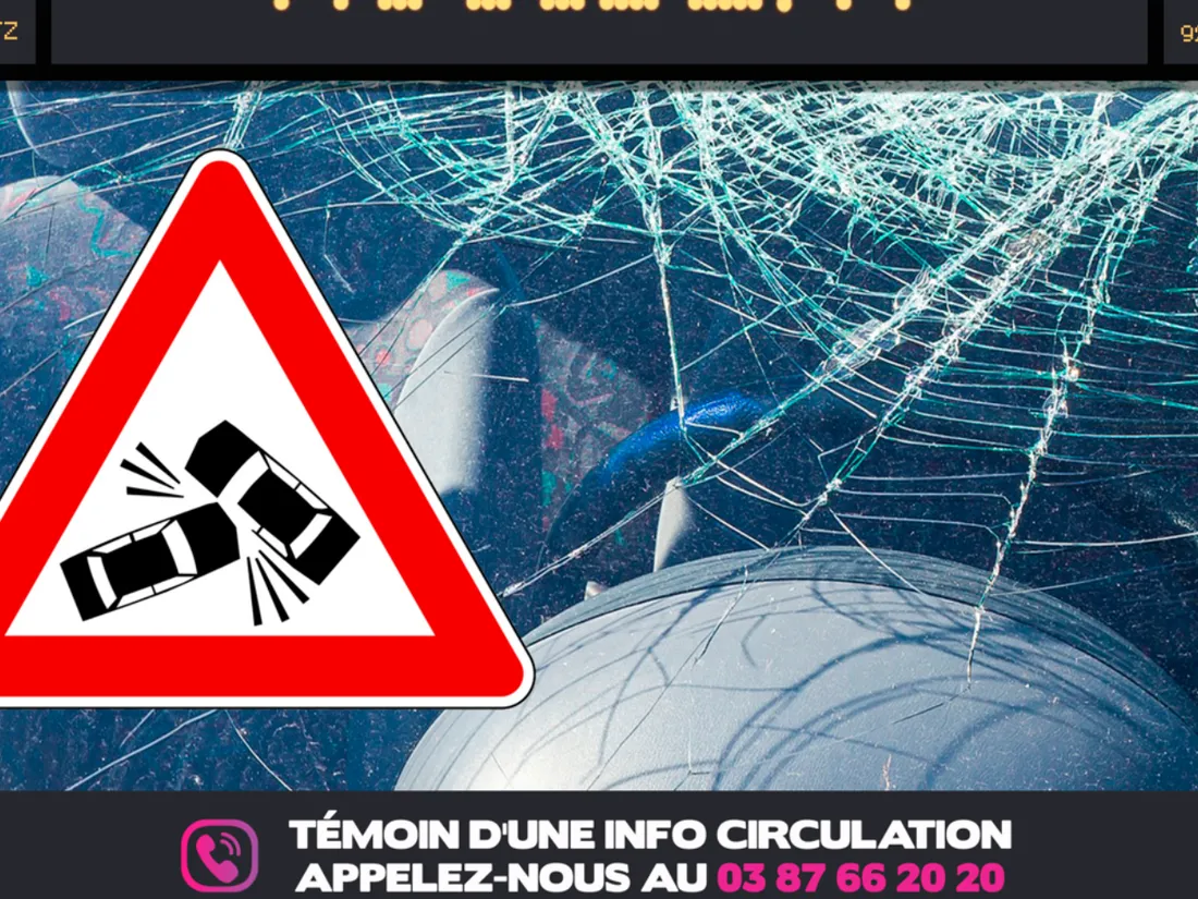Info trafic : une circulation coupée en Moselle après un choc...