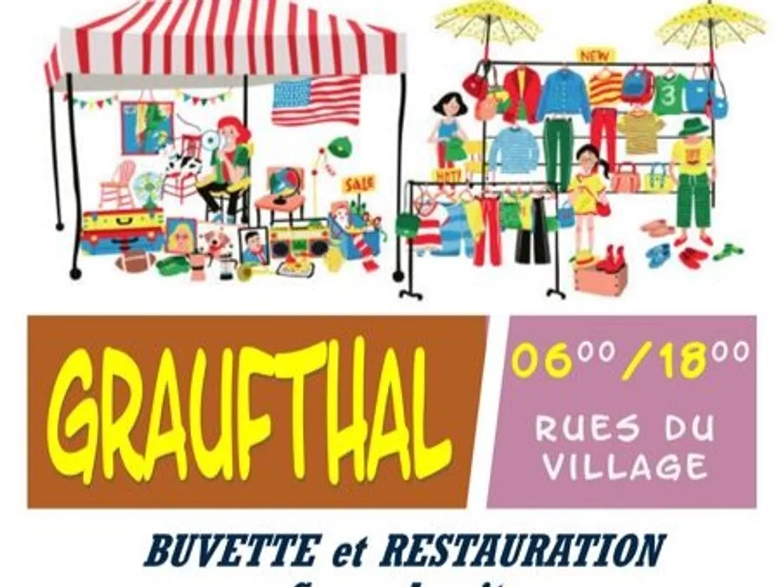 MARCHE AUX PUCES A GRAUFTHAL LE 14 JUILLET