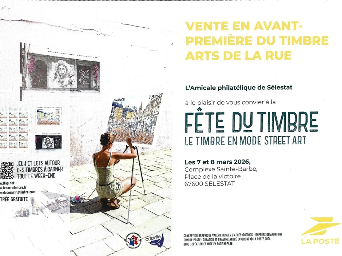 SELESTAT : fête du timbre les 7 et 8 mars !
