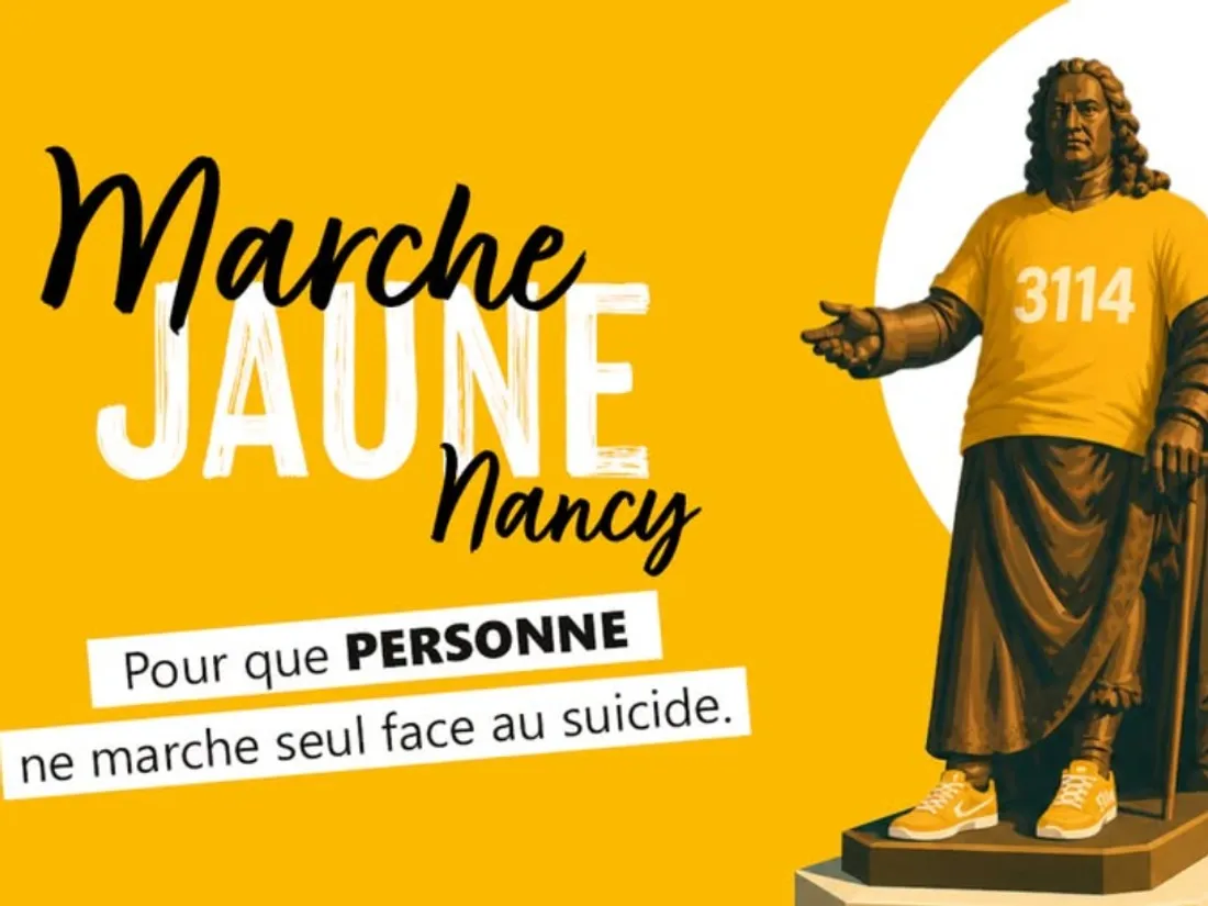 Marche Jaune : à Nancy, briser le silence autour des 9 000 suicides...