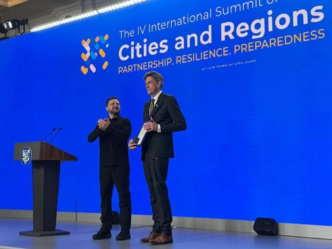 Ukraine : Mathieu Klein décoré par Volodymyr Zelensky