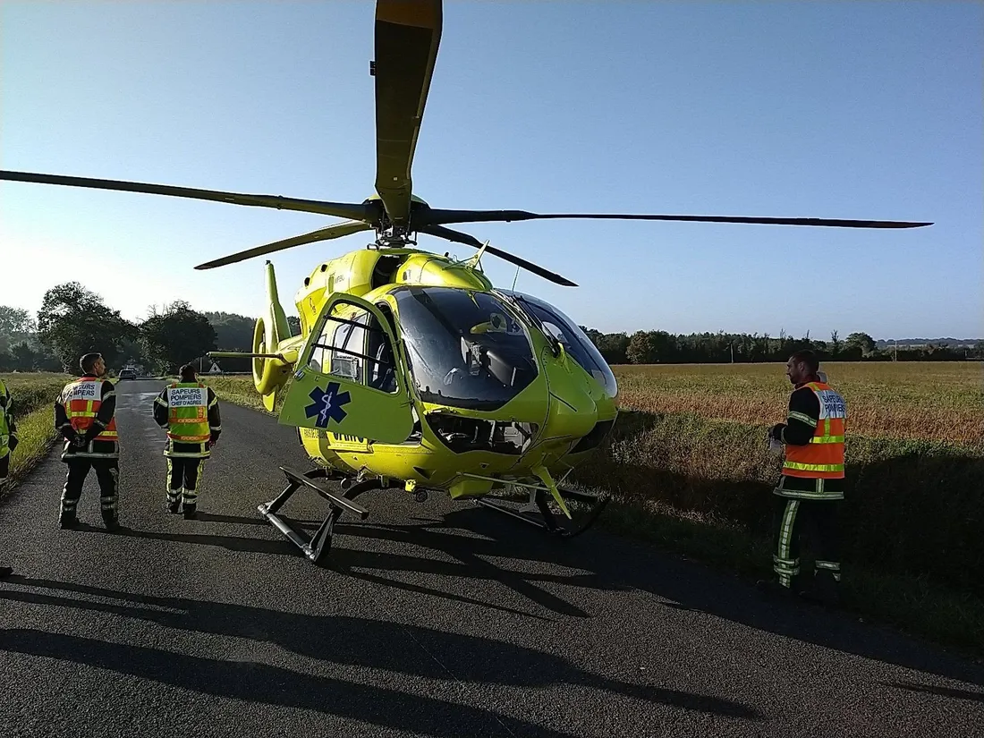 Champigné. Un motard de 25 ans héliporté après une collision avec...