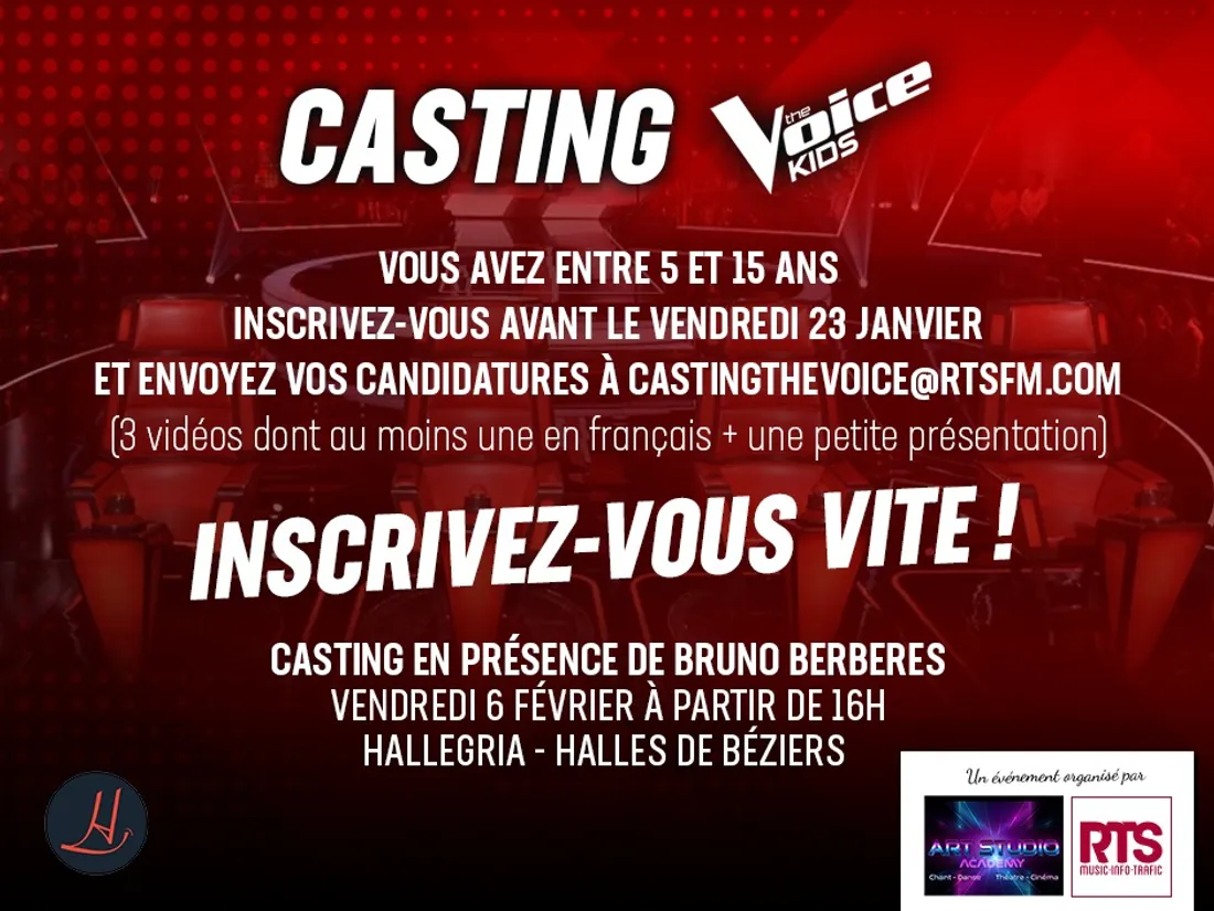 RTS / Art Studio Academy Casting The Voice Kids 2026