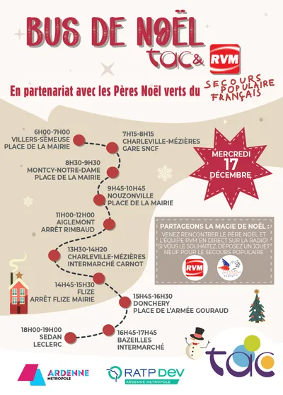 Affiche 2025 - Bus de Noël RVM