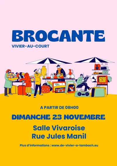 Brocante à Vivier-au-Court