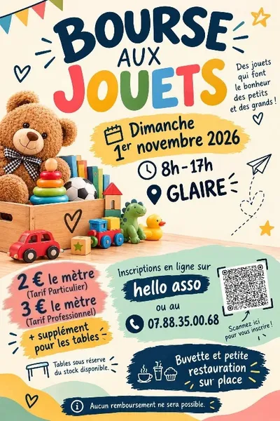 BOURSE AUX JOUETS - GLAIRE 