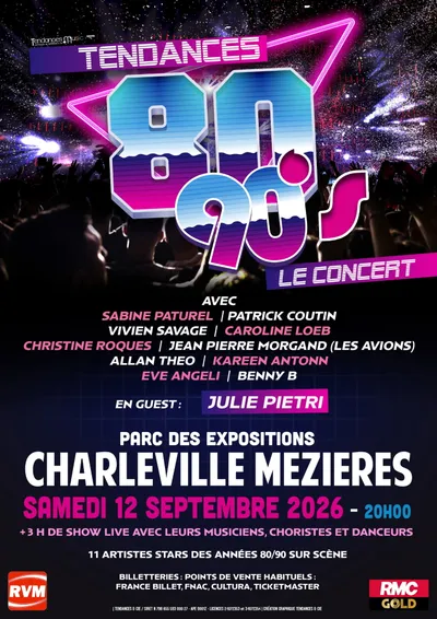 TENDANCES 80/90's - LE CONCERT