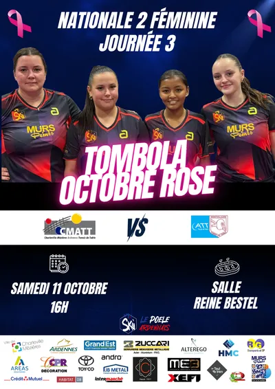 Tennis de Table - Nationale 2 - Journée 3 - Féminine