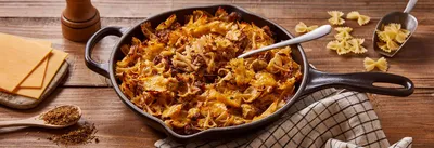 Pâtes sautées au bœuf haché