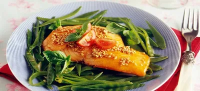 Pavé de saumon au miel