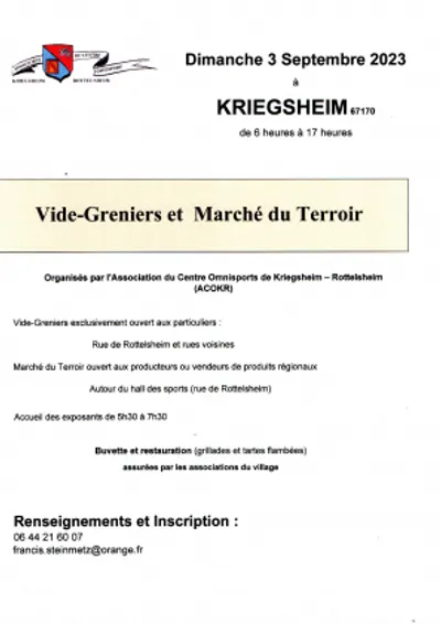 Vide-Greniers et Marché du Terroir 