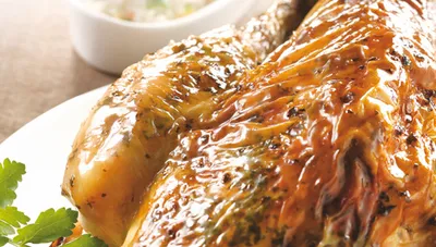 Poulet rôti au persil et à l'estragon