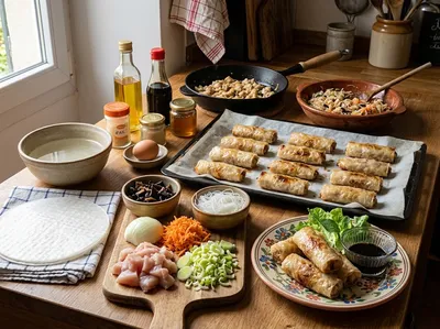  Nems au poulet sans friture