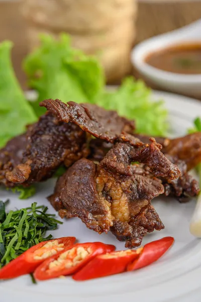 Salade de bœuf Thaï et haricots verts 