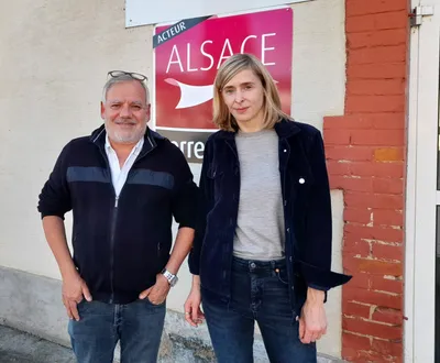 Christian Didier directeur d'Emanuel Lang et Agathe Schmitt, créatrice de la marque Sème