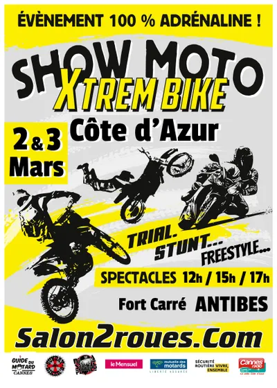 PARTENARIAT CANNES RADIO : LE SHOW MOTO X TREME BIKE A ANTIBES