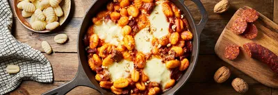 Gnocchis aux chorizo gratinés à la mozzarella