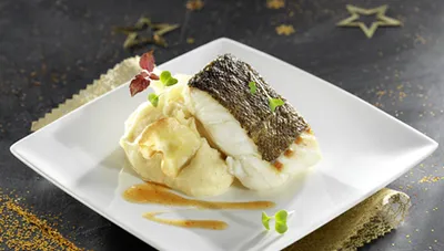 Dos de cabillaud purée de pannais