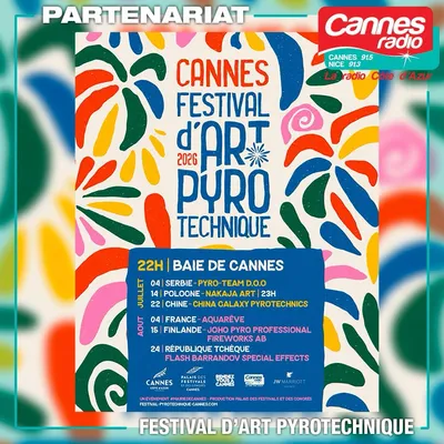 Festival pyrotechnique de Cannes : la Vestale dévoilée le 24 août