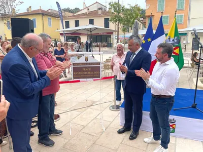 Mandelieu-la-Napoule : inauguration de la place Raymond Belloco