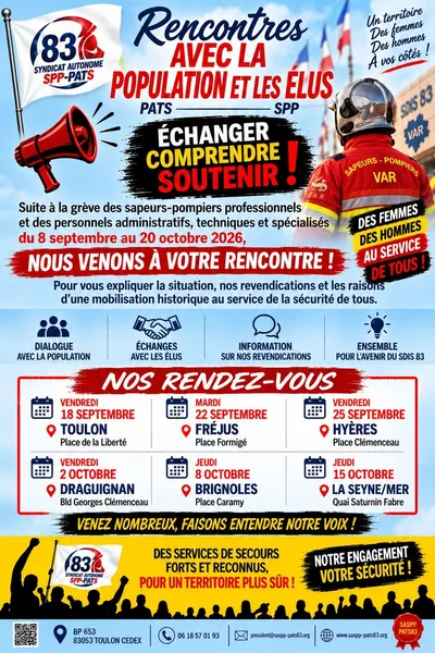 Les pompiers du Var vont à la rencontre des habitants