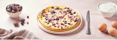 Tarte au fromage blanc et aux fruits rouges