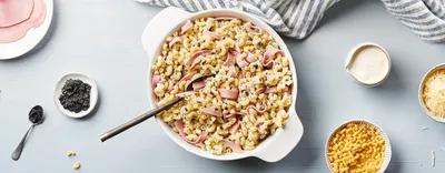 Coquillettes au jambon et à la truffe