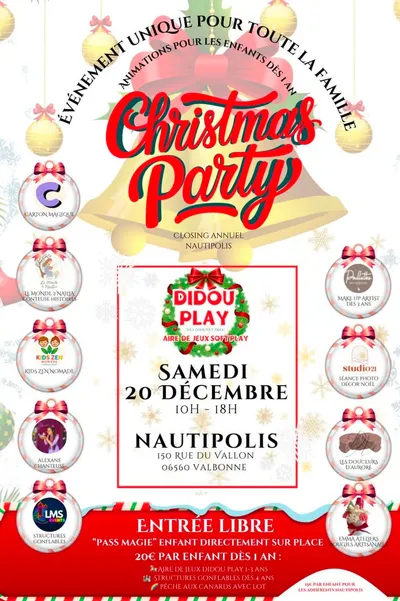 GAGNEZ DES PASS POUR "CHRISTMAS BY DIDOU PLAY"