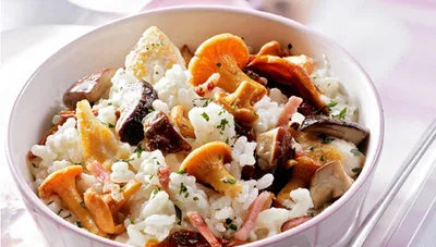 Risotto facile, poulet champignon