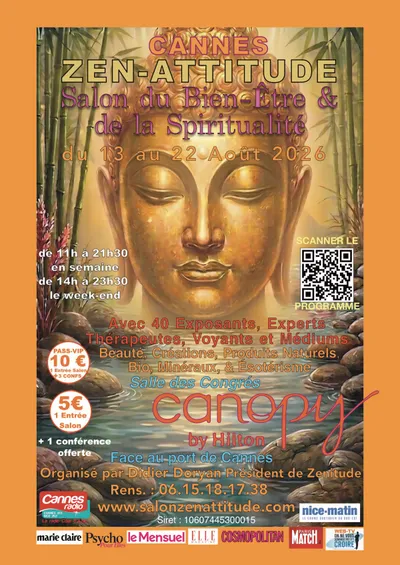 GAGNEZ DES ENTREES POUR LE SALON CANNES ZEN ATTITUDE 