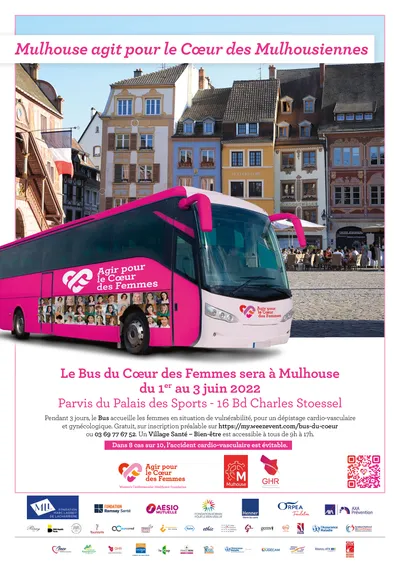 Le Bus du Coeur des Femmes arrive à Mulhouse