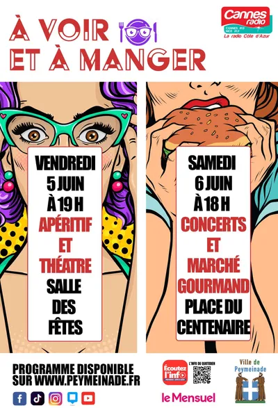 PARTENARIAT CANNES RADIO : A VOIR ET A MANGER A PEYMEINADE