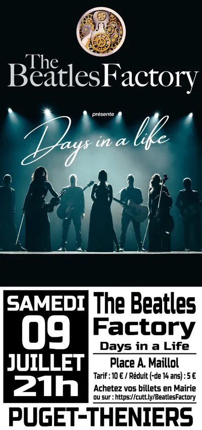 AGENDA : THE BEATLES FACTORY A PUGET-THENIERS LE 9/07/22