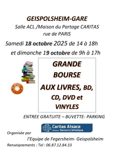 Geispolsheim : grande bourse aux livres