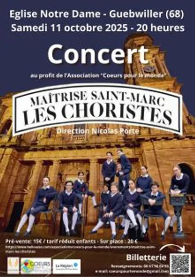 Concert le 11/10 à l'église Ntre Dame de Guebwiller 