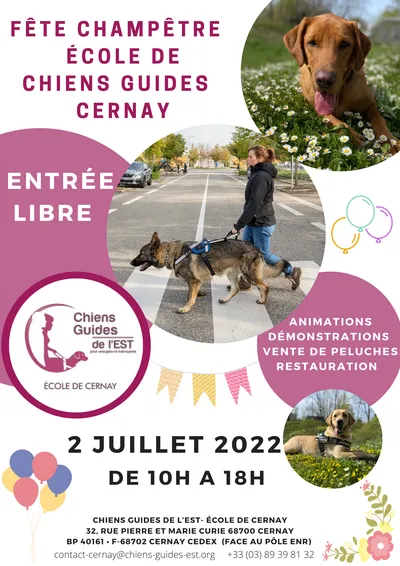 CHIENS GUIDES DE L'EST / FETE CHAMPETRE