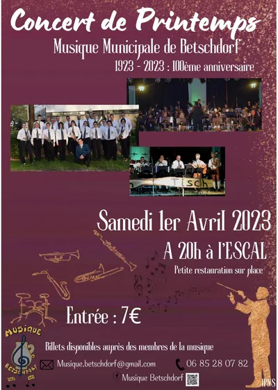 Concert de la musique municipale de Betschdorf