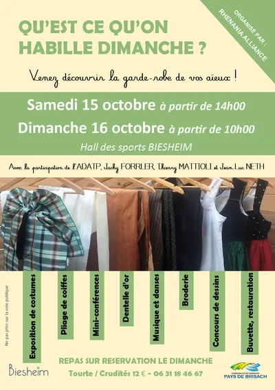 Une exposition de costumes portés à travers toute l'Alsace