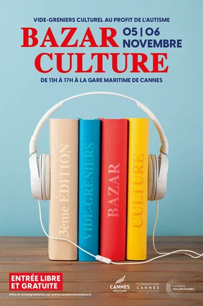 3/11/22 : Canne : un Bazar Culture ce week-end pour lutter contre l'autisme