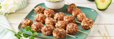 Brochettes de dinde et avocat