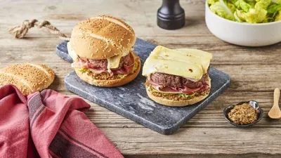 Burger gourmand au reblochon