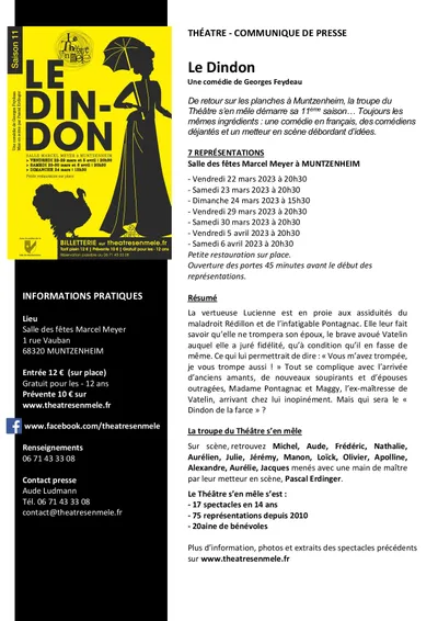 Représentations théâtrales Muntzenheim