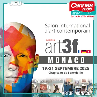PARTENARIAT CANNES RADIO : ART3F A MONACO