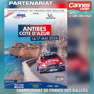 PARTENARIAT CANNES RADIO : LE 61ème RALLYE DE LA CÔTE D'AZUR