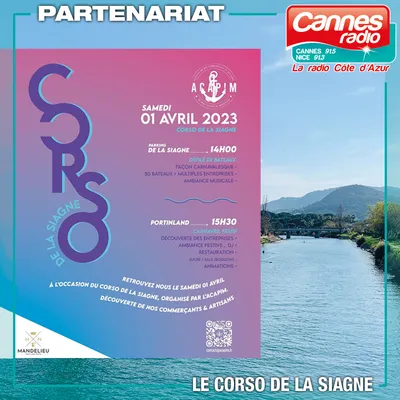 PARTENARIAT CANNES RADIO : LE CORSO DE LA SIAGNE