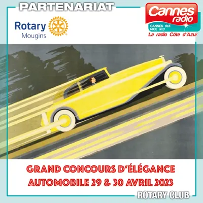 PARTENARIAT CANNES RADIO : LE GRAND CONCOURS D'ELEGANCE AUTOMOBILE