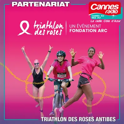 PARTENARIAT CANNES RADIO : LE TRIATHLON DES ROSES A ANTIBES