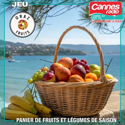 GAGNEZ UN PANIER DE FRUITS & LEGUMES FRAIS AVEC ORAZ FRUITS