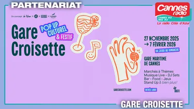 PARTENARIAT CANNES RADIO : GARE CROISETTE A CANNES